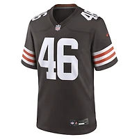 Men's Nike Don Fleming Brown Cleveland Browns Retired Player Jersey