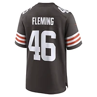 Men's Nike Don Fleming Brown Cleveland Browns Retired Player Jersey