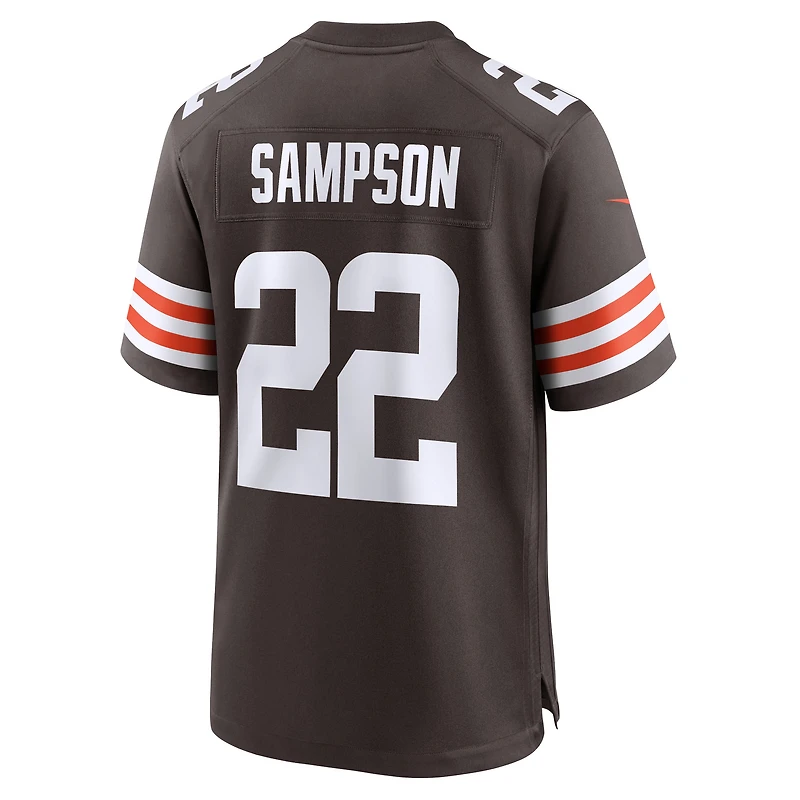 Maillot Nike Dylan Sampson Brown pour homme, équipe des Cleveland Browns