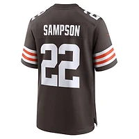 Maillot Nike Dylan Sampson Brown pour homme, équipe des Cleveland Browns