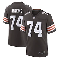 Men's Nike Elgton Jenkins  Brown Cleveland Browns Team Game Jersey