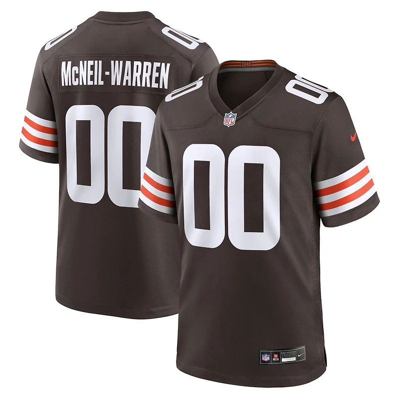 Men's Nike Emmanuel McNeil-Warren Brown Cleveland Browns Game Jersey