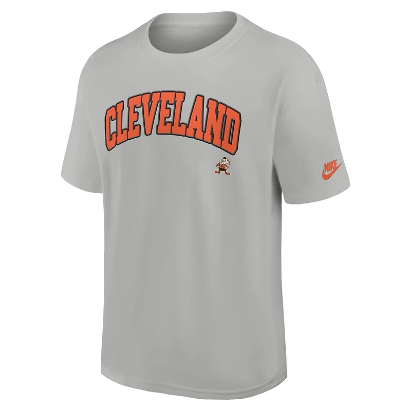 Men's Nike Gray Cleveland Browns Rewind Statement Max90 T-Shirt