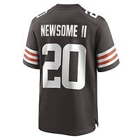 Maillot de match des Cleveland Browns Nike Greg Newsome II marron pour homme