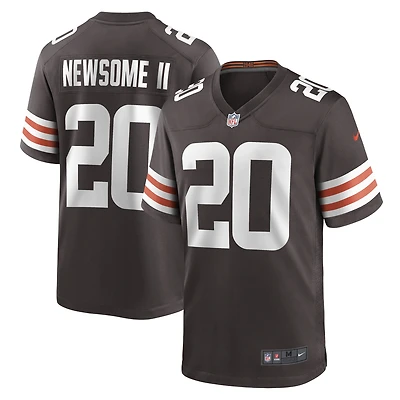 Maillot de match des Cleveland Browns Nike Greg Newsome II marron pour homme