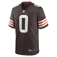 Men's Nike Greg Newsome II Brown Cleveland Browns Team Game Jersey