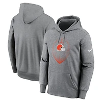 Sweat à capuche Nike Performance pour hommes, gris chin