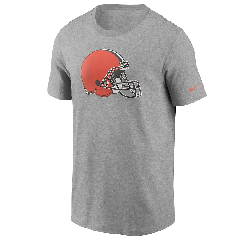 T-shirt essentiel Nike pour homme, gris chiné, logo Primetime des Cleveland Browns