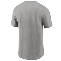 Men's Nike Heather Gray Cleveland Browns Primetime Logo Essential T-Shirt