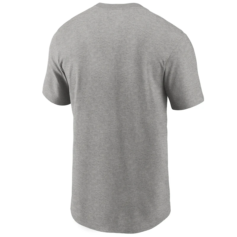 T-shirt à logo principal des Cleveland Browns Nike pour homme, gris chiné