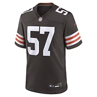 Men's Nike Isaiah McGuire  Brown Cleveland Browns Team Game Jersey