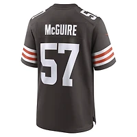 Men's Nike Isaiah McGuire  Brown Cleveland Browns Team Game Jersey