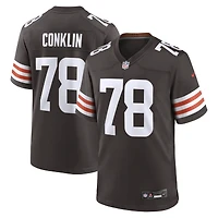 Maillot de joueur des Cleveland Browns Nike Jack Conklin marron pour homme