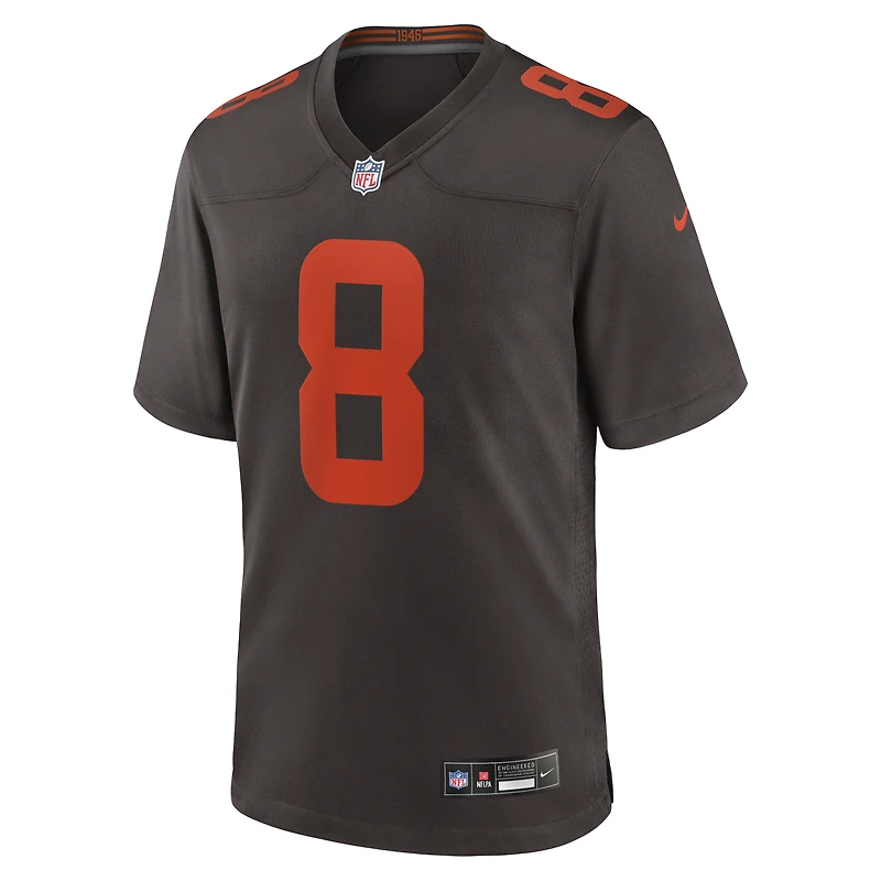 Men's Nike Jared Verse Brown Cleveland Browns Alternate Alpha Dawg Game Jersey
