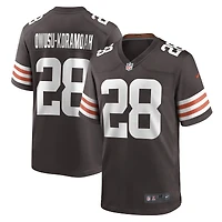 Men's Nike Jeremiah Owusu-Koramoah Brown Cleveland Browns Game Player Jersey