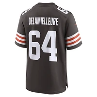 Maillot de joueur retraité Nike Joe DeLamielleure pour hommes, marron des Cleveland Browns