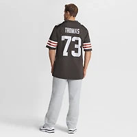 Men's Nike Joe Thomas Brown Cleveland Browns Retired Game Player Jersey