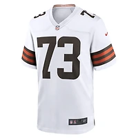 Homme Nike Joe Thomas White Cleveland Browns Retired Game Player Jersey