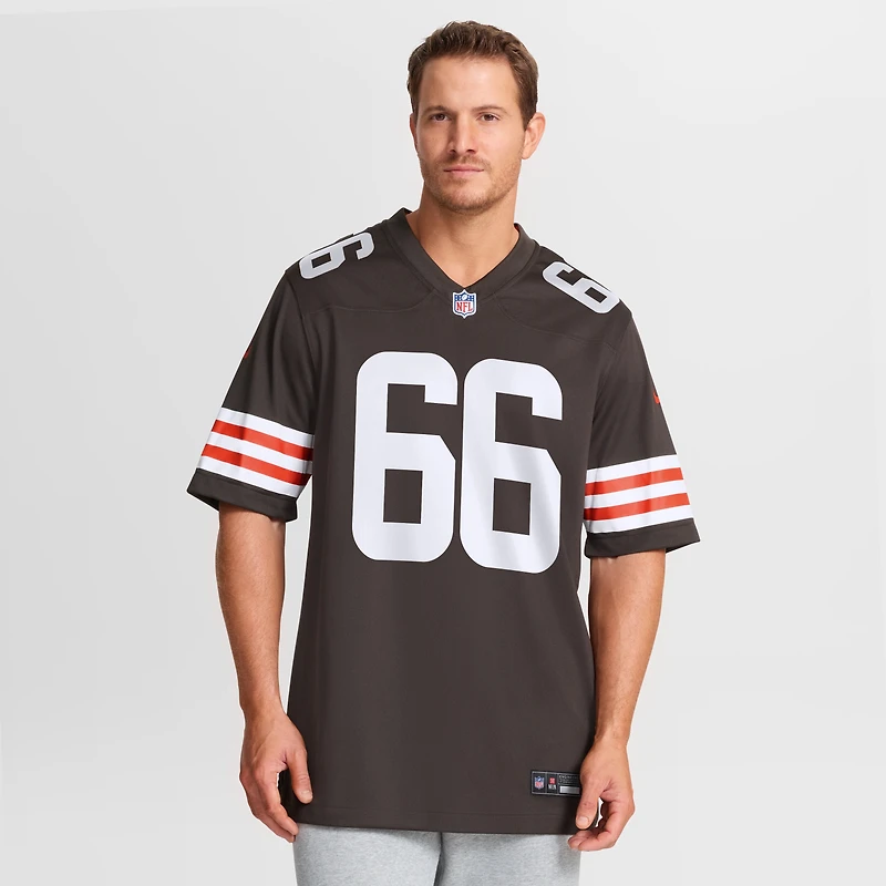 Men's Nike Joshua Miles  Brown Cleveland Browns Team Game Jersey