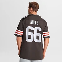 Men's Nike Joshua Miles  Brown Cleveland Browns Team Game Jersey