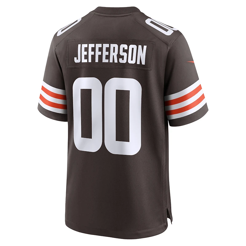 Maillot de match Nike Justin Jefferson Brown des Cleveland Browns pour homme