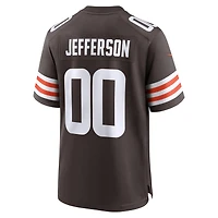 Maillot de match Nike Justin Jefferson Brown des Cleveland Browns pour homme