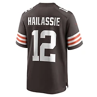 Maillot Nike Kahlef Hailassie pour hommes, marron, Cleveland Browns, Team Game
