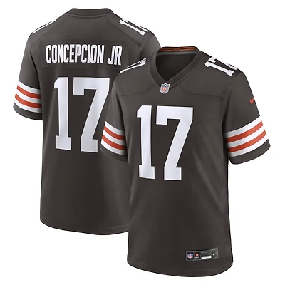 Men's Nike KC Concepcion Brown Cleveland Browns 2026 NFL Draft First Round Pick No. 24 Team Game Jersey