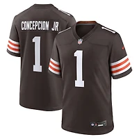 Men's Nike KC Concepcion Brown Cleveland Browns 2026 NFL Draft First Round Pick No. 24 Team Game Jersey