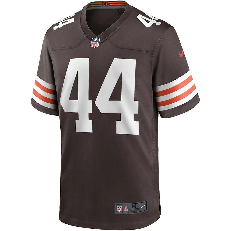 Maillot de joueur retraité Nike Leroy Kelly Brown des Cleveland Browns pour hommes
