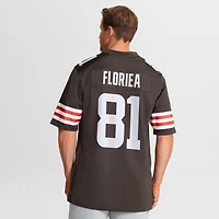 Men's Nike Luke Floriea  Brown Cleveland Browns Team Game Jersey