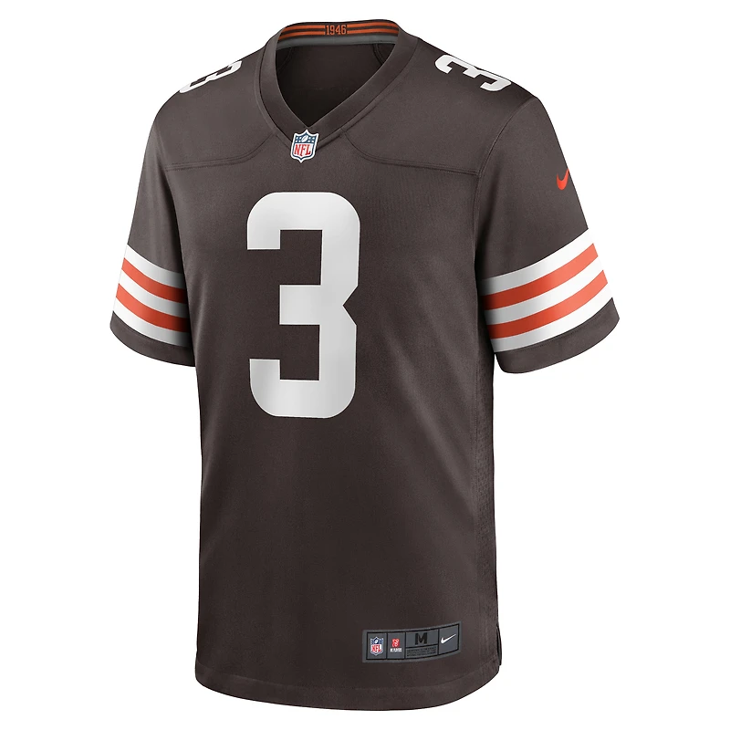 Maillot de match Nike Marquise Goodwin marron pour hommes des Cleveland Browns