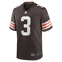 Maillot de match Nike Marquise Goodwin marron pour hommes des Cleveland Browns