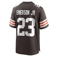 Men's Nike Martin Emerson Jr. Brown Cleveland Browns Game Player Jersey