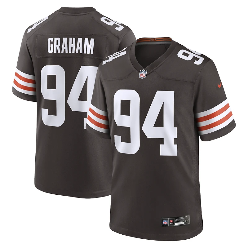 Men's Nike Mason Graham Brown Cleveland Browns Game Jersey