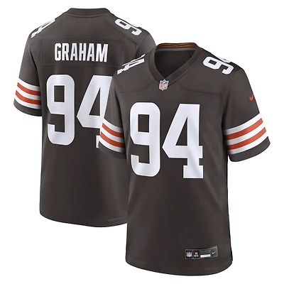 Men's Nike Mason Graham Brown Cleveland Browns Game Jersey