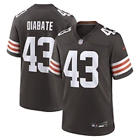 Men's Nike Mohamoud Diabate  Brown Cleveland Browns Team Game Jersey