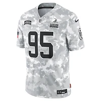 Maillot Nike Myles Garrett Arctic Camo Cleveland Browns 2024 Salute to Service Limited pour homme
