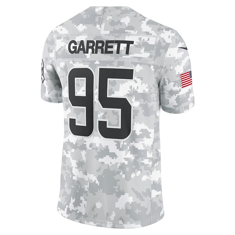 Maillot Nike Myles Garrett Arctic Camo Cleveland Browns 2024 Salute to Service Limited pour homme