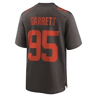 Men's Nike Myles Garrett Brown Cleveland Browns Alpha Dawg Game Jersey