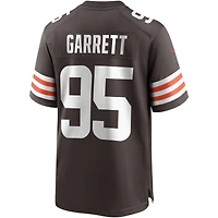 Maillot de joueur match Nike Myles Garrett marron des Cleveland Browns pour homme