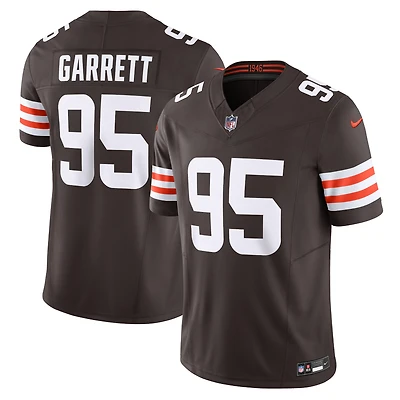 Nike Myles Garrett Marron Cleveland Browns Vapor F.U.S.E. Maillot limité
