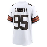 Men's Nike Myles Garrett White Cleveland Browns Away Game Jersey