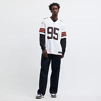 Men's Nike Myles Garrett White Cleveland Browns Vapor F.U.S.E. Limited Jersey