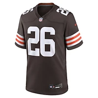 Men's Nike Myles Harden  Brown Cleveland Browns Team Game Jersey