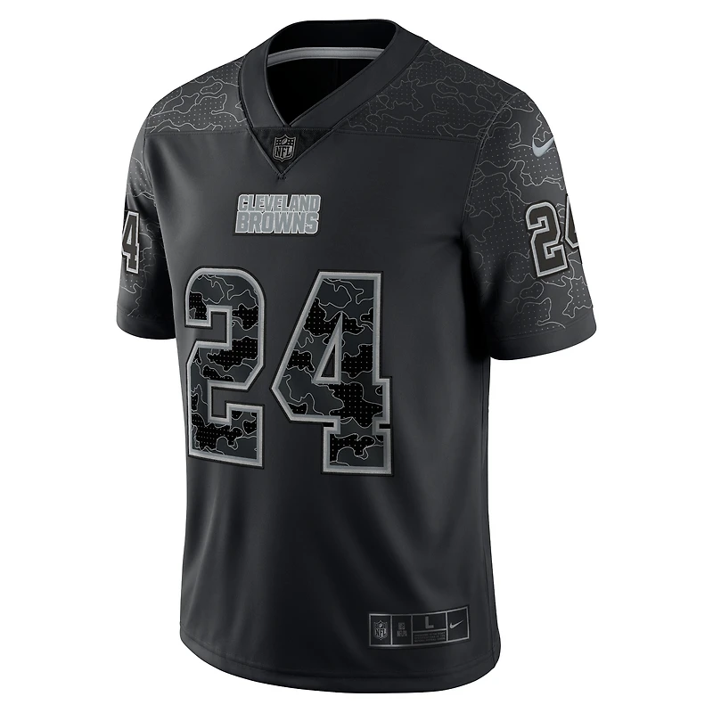 Homme Nike Nick Chubb Noir Cleveland Browns RFLCTV - Maillot limité