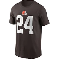 Men's Nike Nick Chubb Brown Cleveland Browns Player Name & Number T-Shirt
