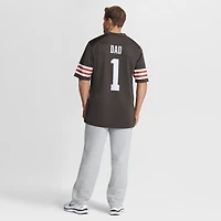Men's Nike Number 1 Dad Brown Cleveland Browns Game Jersey