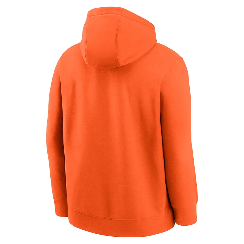 Men's Nike Orange Cleveland Browns Best Season Rewind Club Pullover Hoodie