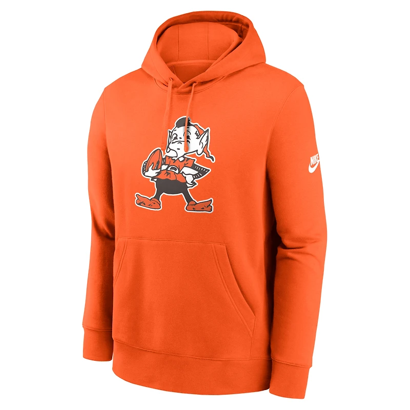 Men's Nike Orange Cleveland Browns Club Fleece Pullover Hoodie